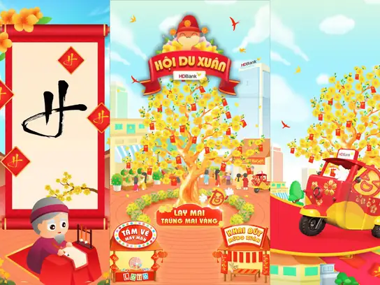 HDBank campaign minigame by the Leap Studio team, key visual