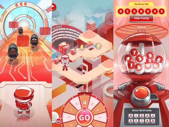 Viettel campaign minigame by the Leap Studio team, key visual